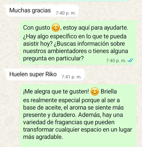 Testimonio de cliente Briella 1